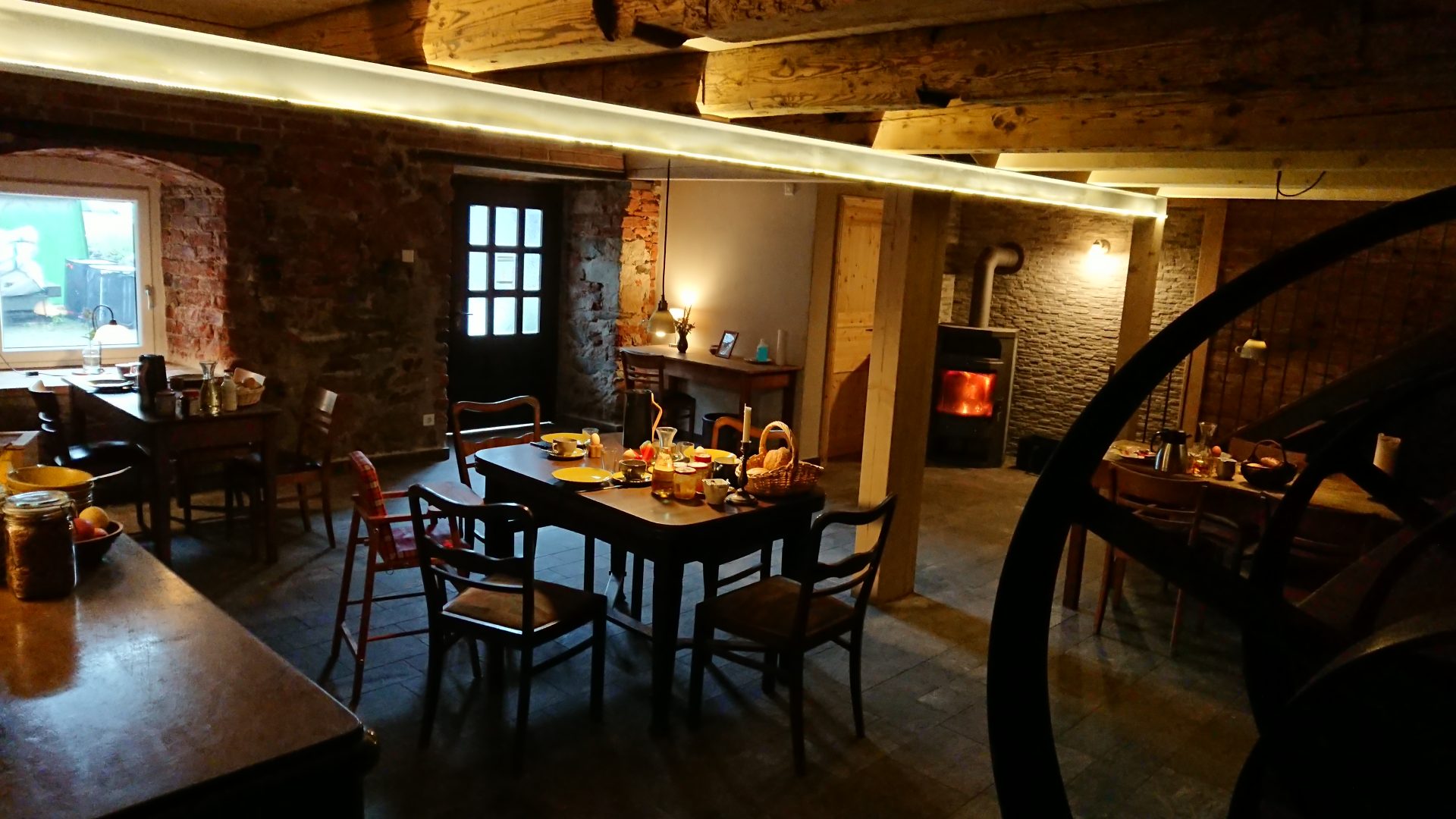 Pension Müllers Mühle Folbern – Frühstücksraum